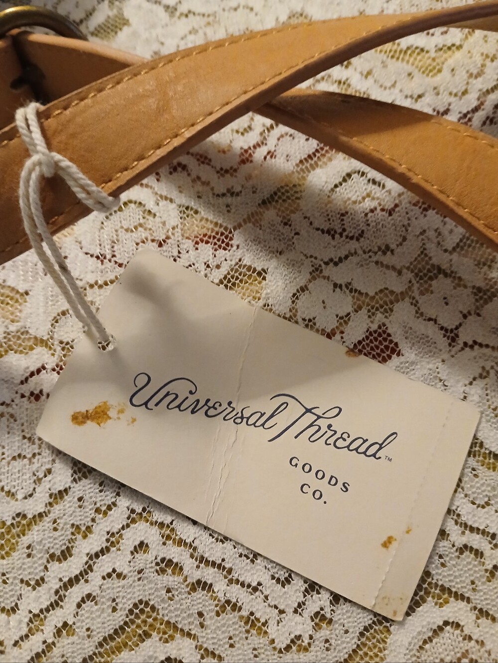 NWT Universal Thread Natural Woven Round Crossbody Bag with Leather Strap - Picture 9 of 9